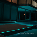 Iluminación perimetral de piscina de fibra óptica